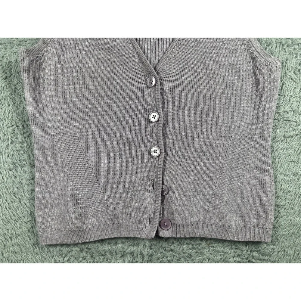 J.Crew Fitted  Button Up Purple Sweater Vest Women's  Size‎ Small